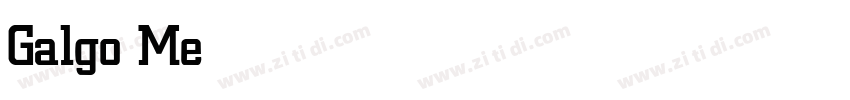 Galgo Medium字体转换
